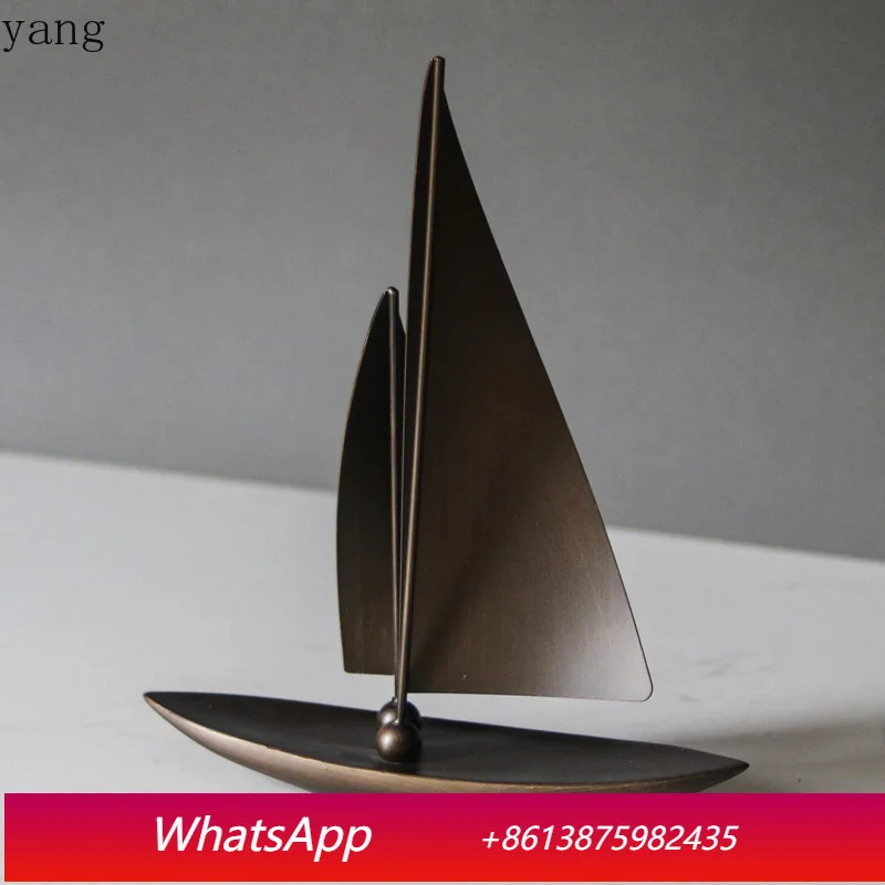 CX Sailing Crafts Ornament Hotel Clubhouse Lobby Front Desk Light Luxury Art Desktop Ornament