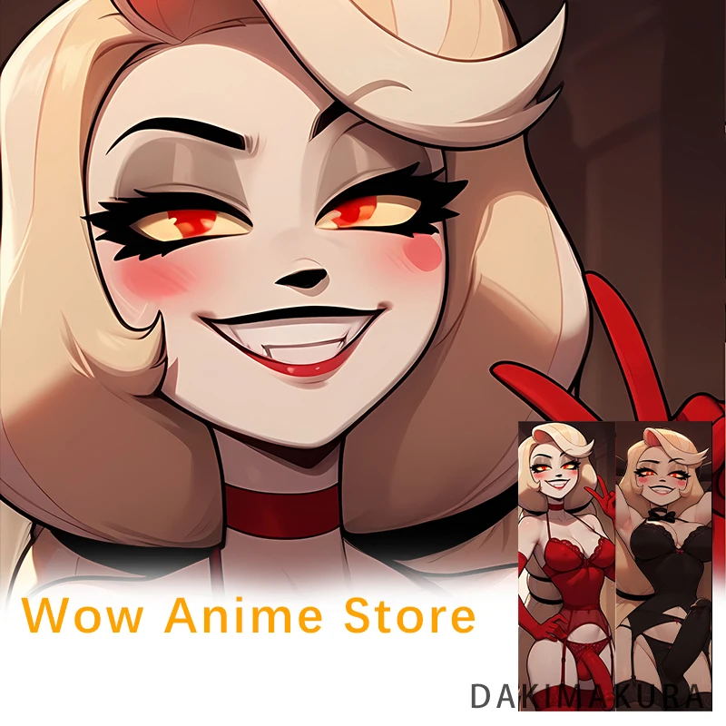 Dakimakura أنيمي تشارلي مورنينجستار فوتا مزدوجة الوجهين طباعة الحياة حجم الجسم كيس وسادة غطاء المخدة