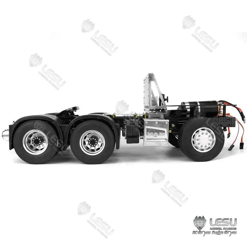 LESU model 1/14 TGX truck 6X4 tractor metal chassis model