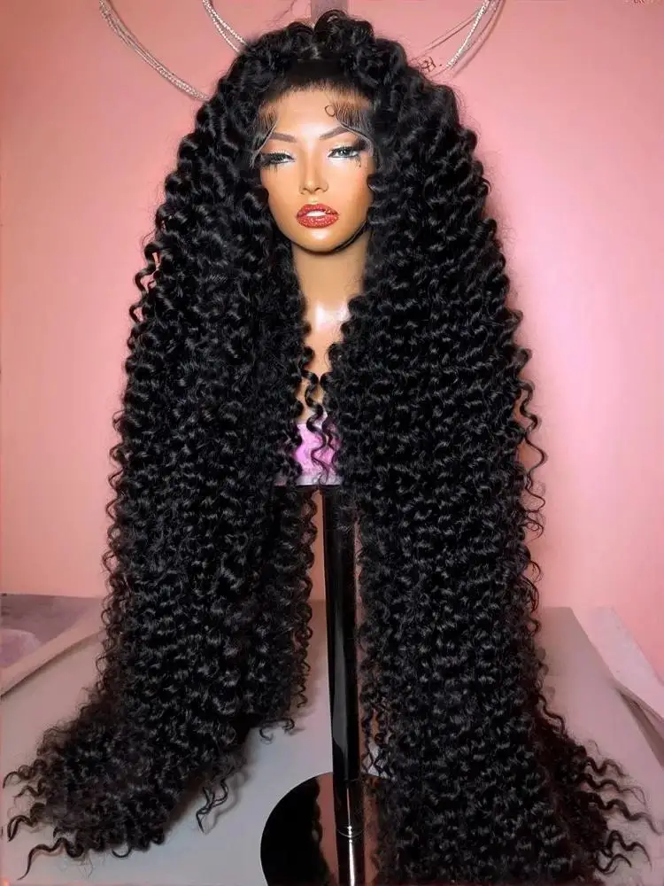 

Парик из натуральных волос с глубокой волной, 30-40 дюймов, 13x6 HD кружевной фронтальный парик, предварительно снятые пряди, свободные кудри, 13x4 кружевной фронтальный парик, 5x5 безклеевой парик, 250% плотность