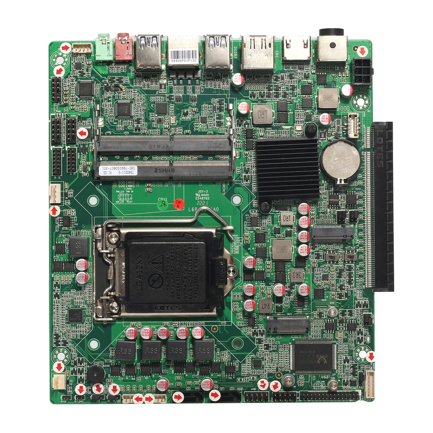 11th Generation Tiger Lake-U I3 I5 I7 Mini PC Mainboard 6Com Onboard 2 DDR4 64GB LVDS Industrial Nano Itx Motherboards