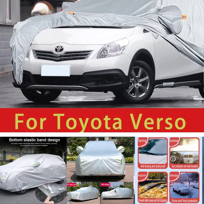 

For Toyata Verso Outdoor Protection Full Car Covers Snow Cover Sunshade Waterproof Dustproof Exterior Car accessories