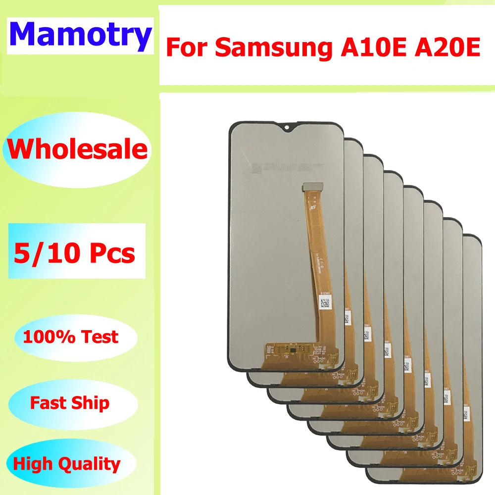 

Оптовая продажа 5/10 шт./лот для Samsung A10E A102 A102F Экран ЖК-дисплей с сенсорной сборкой для A20E A202 A202F