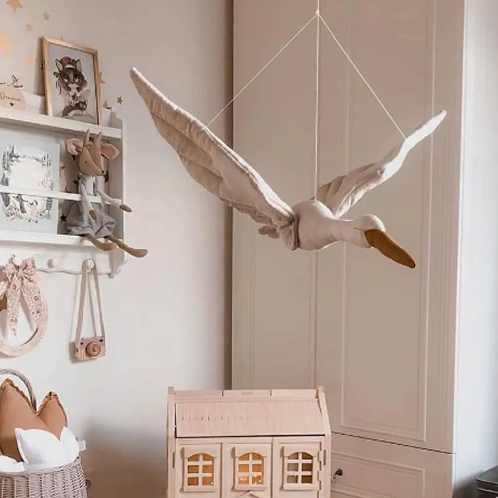 

1Pcs Swan Fabric Pillow Cute Cartoon Swan Shape Improve Infant Coordination Baby Room Decoration Nordic Style Nordic Wall Decors