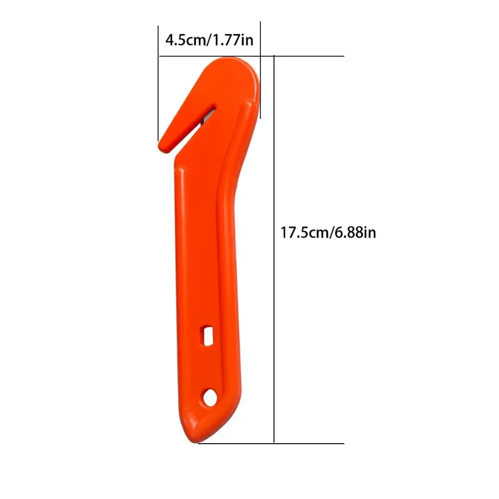 1piece New Safety Cutter Emergency Vehicle Seatbelt Guard Knife First Aid Rescue Survival Tip With Long Plastic Handle