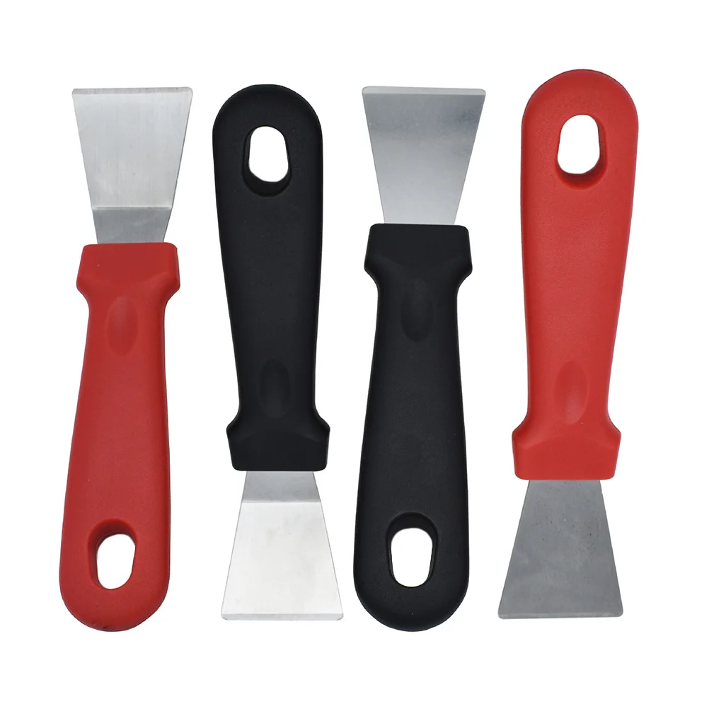 

4pcs Stainless Steel Oil Shovel Grease Cleaner Kitchen Tool Multi Function Scraper Home Use Gas Stove Cleaning Glass