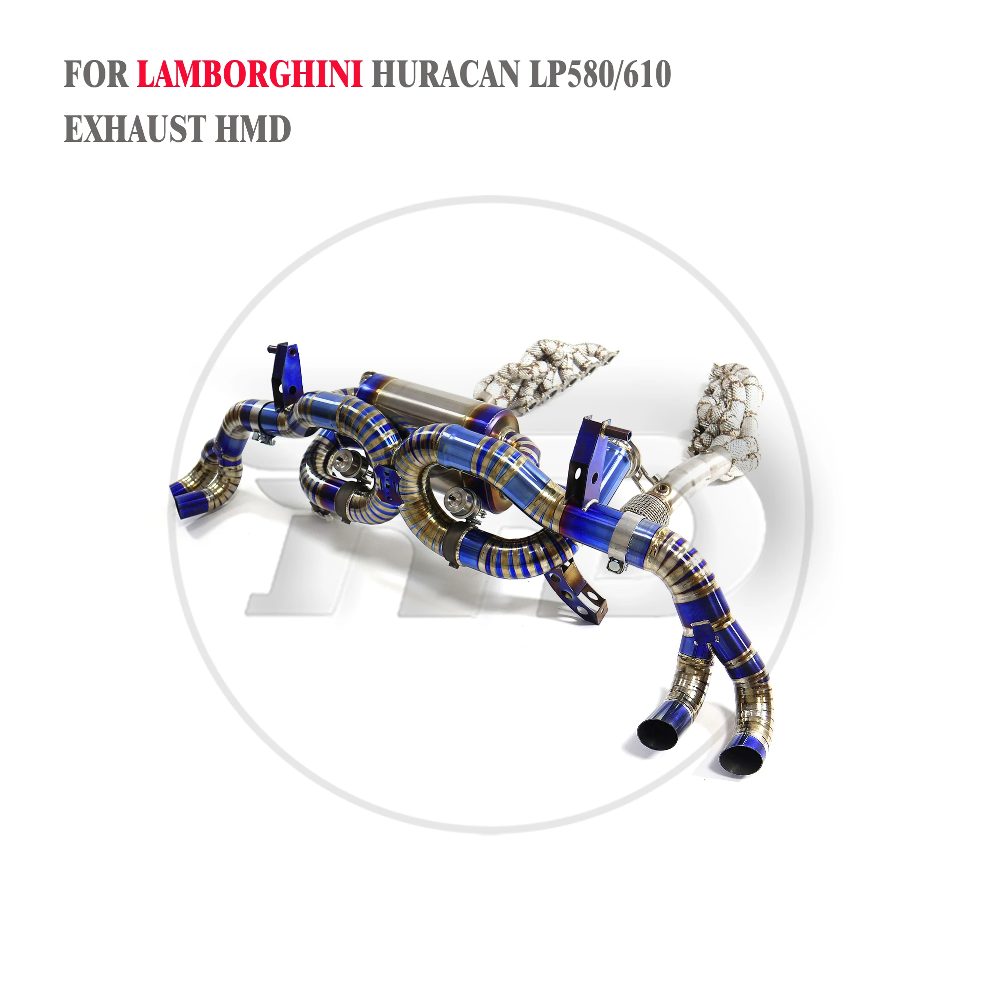 HMD Titanium Alloy Exhaust Performance Valve Catback for Lamborghini Huracan LP580-2 LP610-4 Sport Headers With Heat Shield