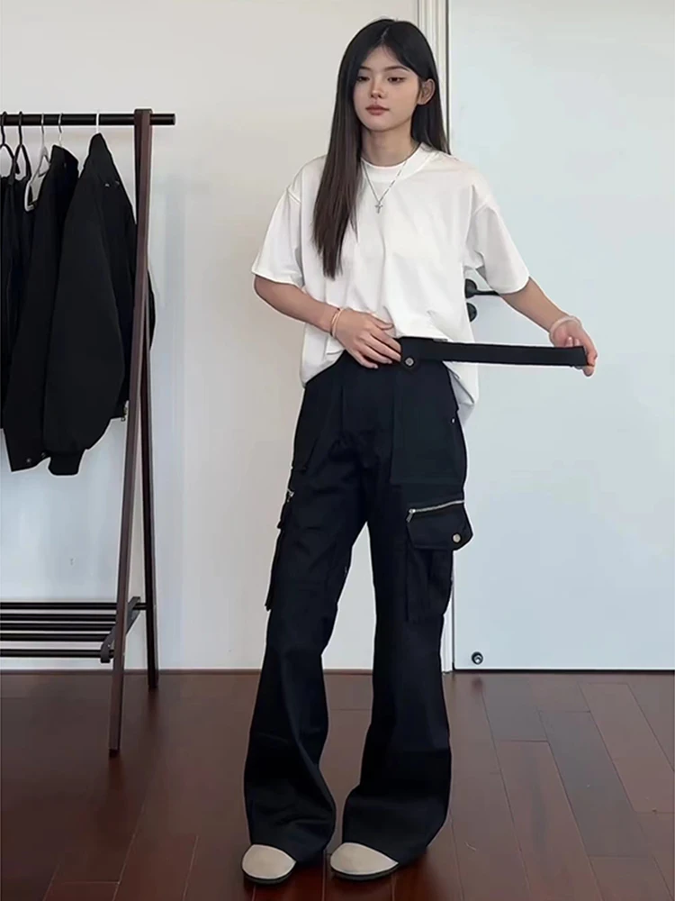 

Американские повседневные брюки-карго с прямыми штанинами для мужчин и женщин, весна-осень, Cleanfit, функциональные, ветрозащитные