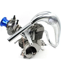 Moped gasoline engine with DIO Reed Valve & OKO Carburetor 80cc 2 Stroke Engine Motorized Bicycle bicimotor