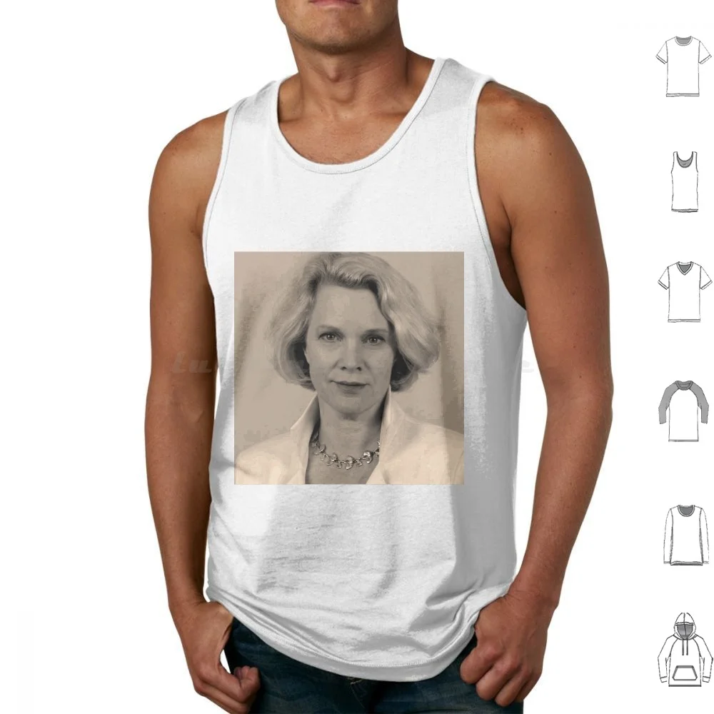 Laura Tingle Camisetas sin mangas Estampado Algodón Laura Tingle Australia Política Auspol Abc Albo Anthony Albanese Morrison Aussie