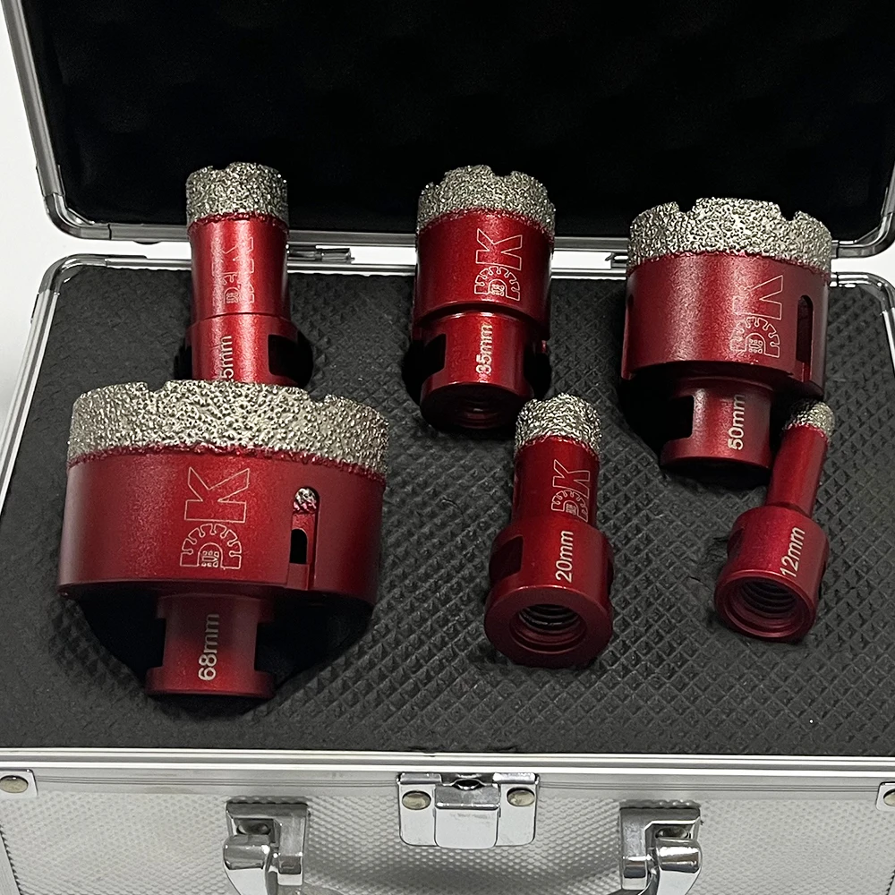 

Brocas Vacuum Brazed Porcelain Tile Diamond Crowns Core Drilling Bit Diamond Drill Hole Saw Hole Cutter Diamond Drilling Bit Set