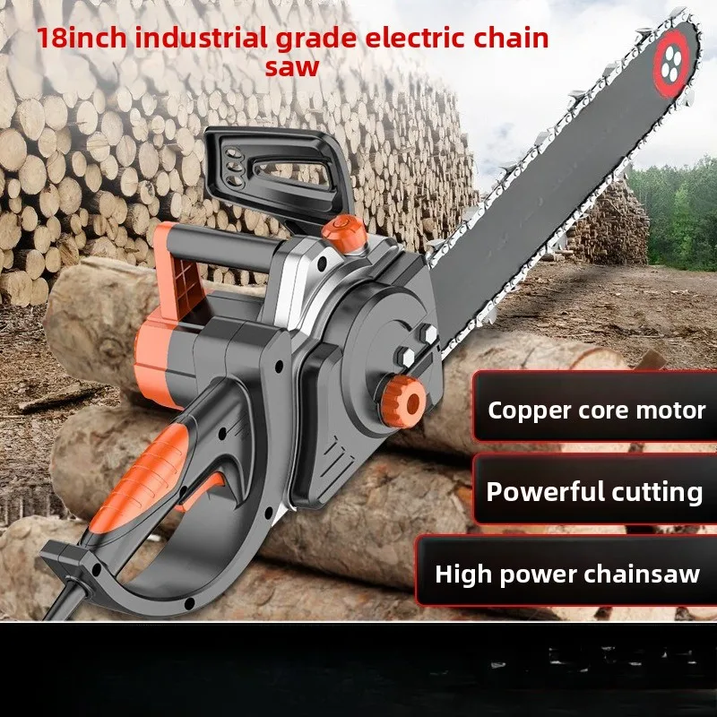Color Random Chainsaw Logging Saw 220V Multifunctional Electric Chain Saw Household Plug-in Small Handheld Electric Chainsaw