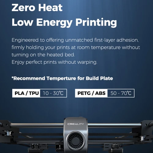 Imagen 2 del producto Placa de construcción de impresión en frío Creality, doble cara de baja temperatura, 235x235mm, para K1/Ender-3KE/SE/Ender-3 V3/CR-10 SE/Ender-3 S1