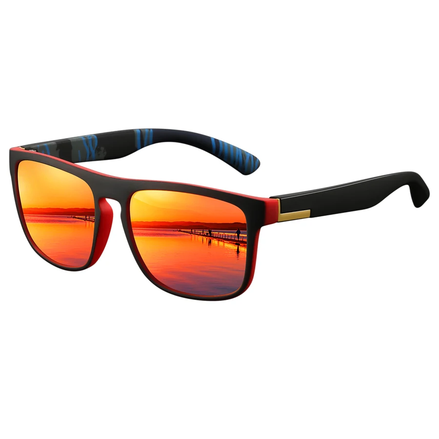 Lunettes de soleil carrées vintage tendance pour hommes et femmes, style rétro, pour la conduite et la pêche, de marque de luxe, lunettes de créateur