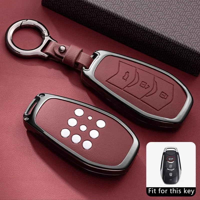 Car Key Case for Dongfeng Landian Seres 3 5 E5 DFSK Evolute i-space i-Pro Keychain Remote Cover Bag Shell Fob Accessories