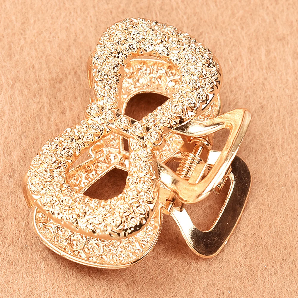 

4Pcs Metal Hair Claw Clips Classic Bow Shape Durable Strong Grip Easy Hair Styling Bathroom Dormitory Use Hairgrip Accessories