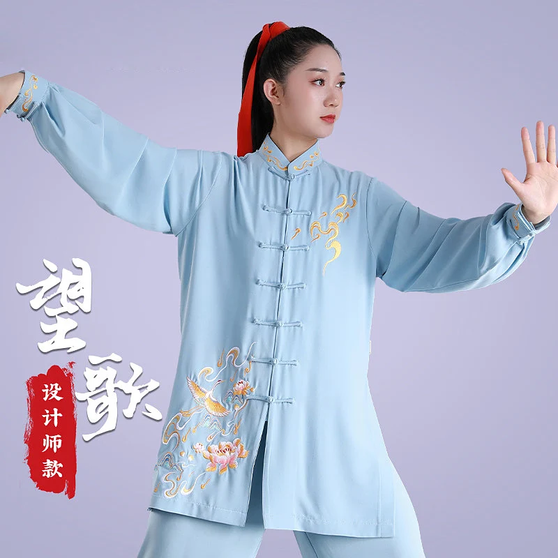 Women's Unisex Tai Chi Suit Pearl Linen Summer/Spring/Autumn Baduanjin Martial Arts Performance & Training Wear for Adults
