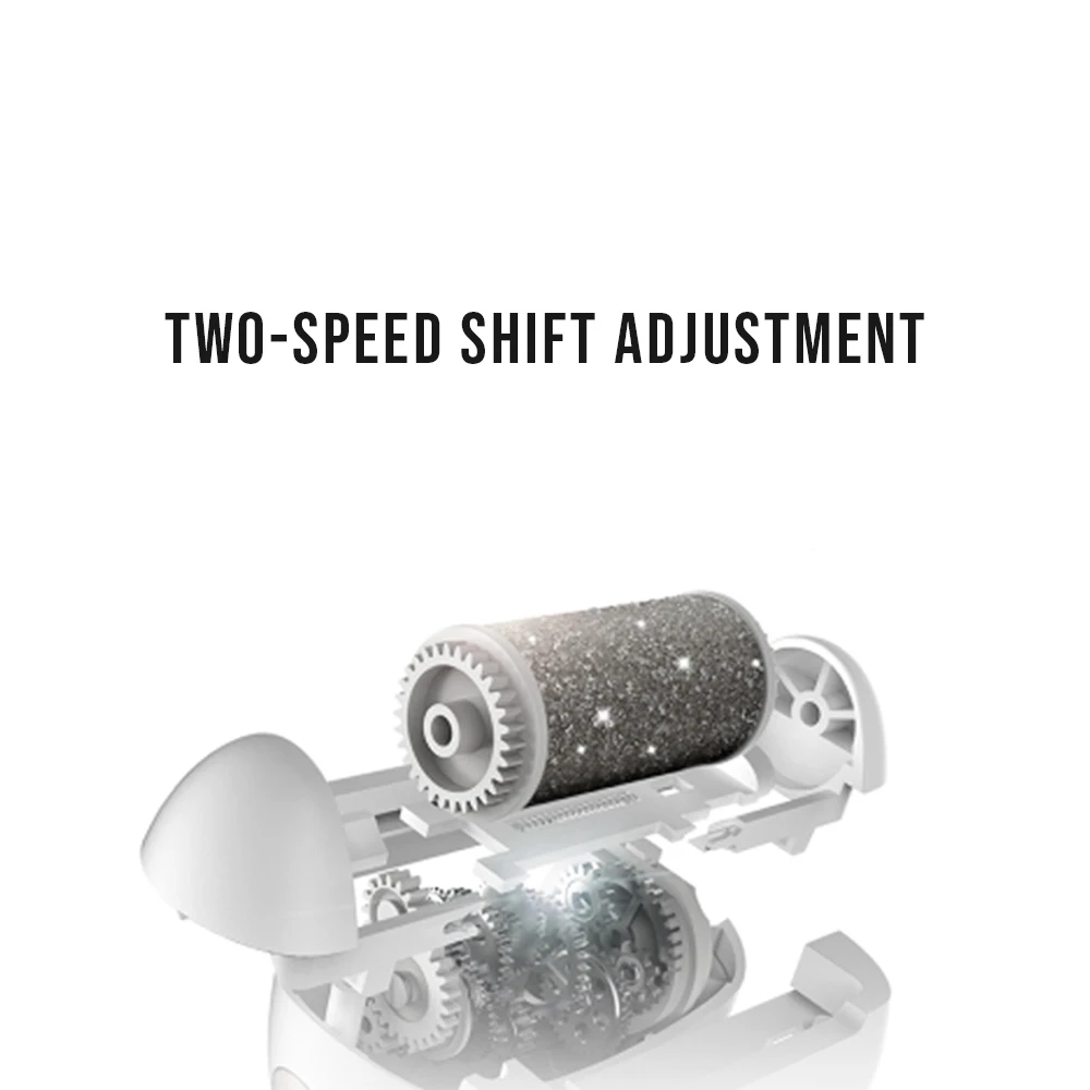 Smerigliatrice per piedi con display LCD smerigliatrice per piedi ricaricabile bianca smerigliatrice elettrica per la pulizia della pelle