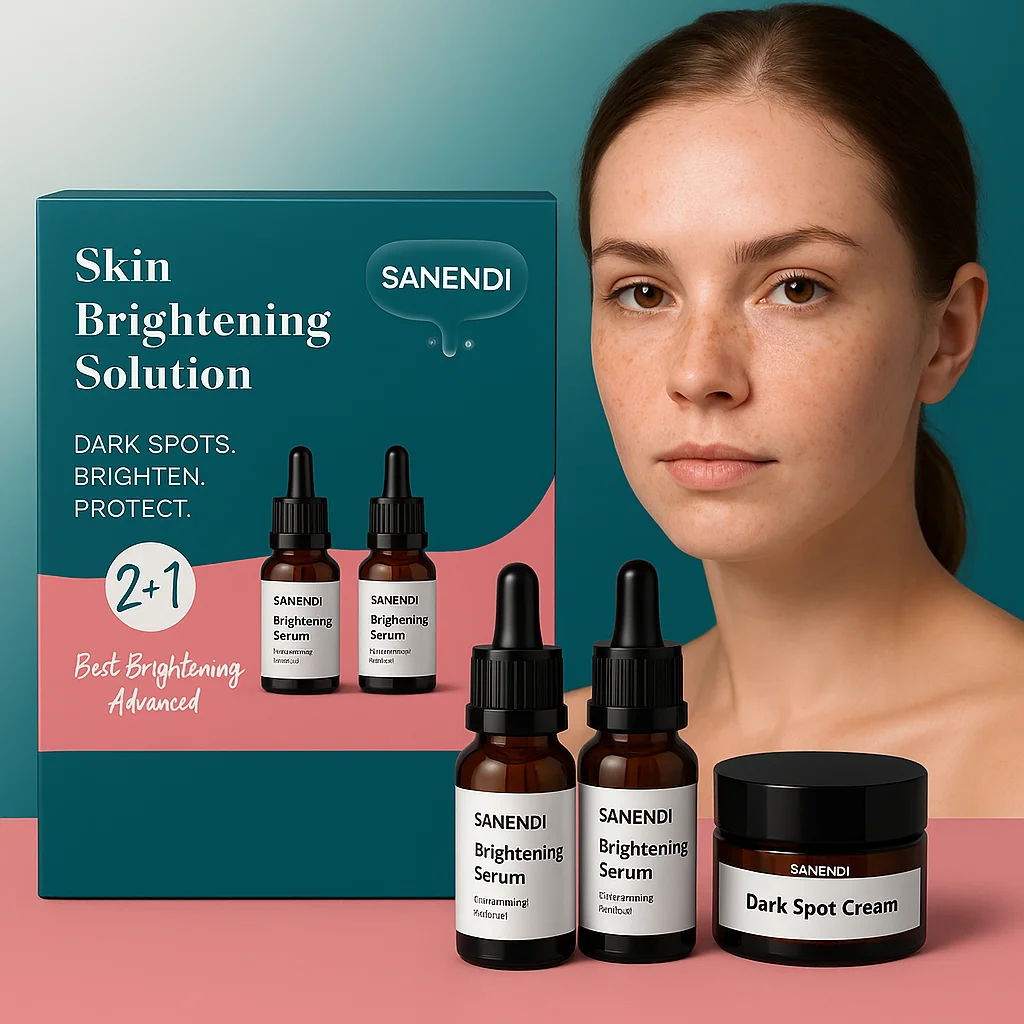 

Набор 3 в 1, крем для удаления веснушек Sanendi, сыворотка для лица, ниацинамидный крем для темных пятен, крем против веснушек и старения, исчезающий пигментация