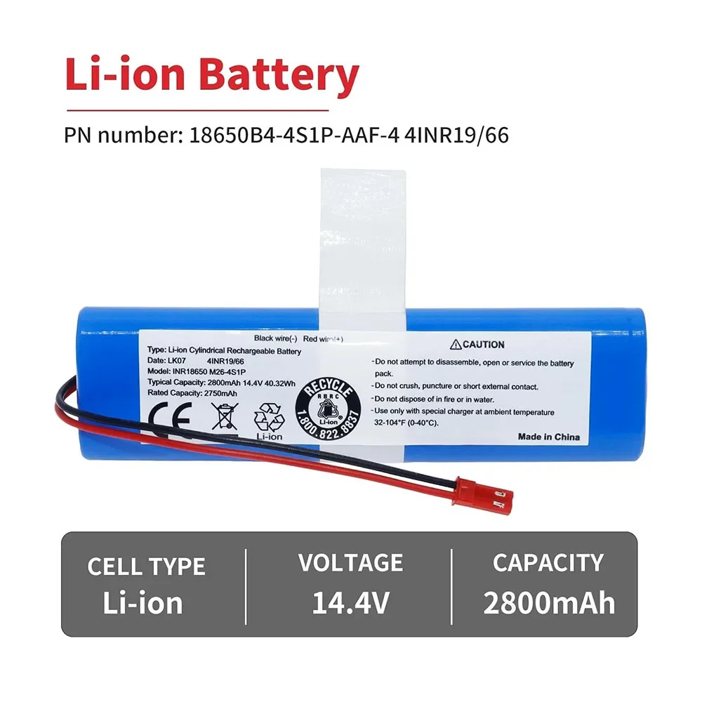 

Высококачественная сменная батарея 14,4 В 3500 мАч для ILIFE V3s Pro V5s Pro V8s B5 Max PX-B010 18650B4-4S1P-AGX-2