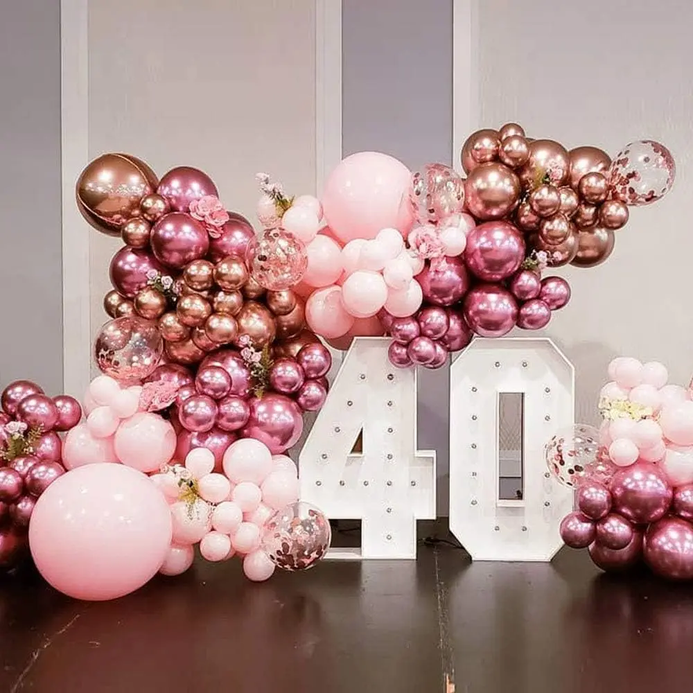 12 Zoll metallische Geburtstags ballons 10//50pc Chrom Metall Latex Luftballons für Geburtstag Hochzeit Baby party Dekor Helium Globos – Detail 13