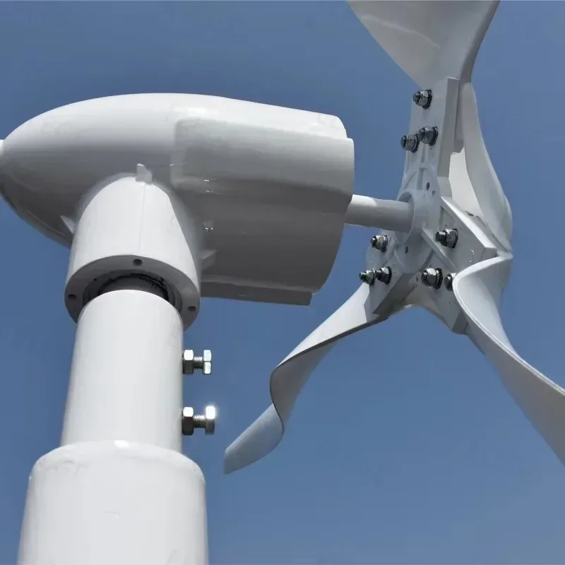 Custom Residential 1kw to 10kw horizontal and vertical axis wind mill turbine eolic generator power system for home roof