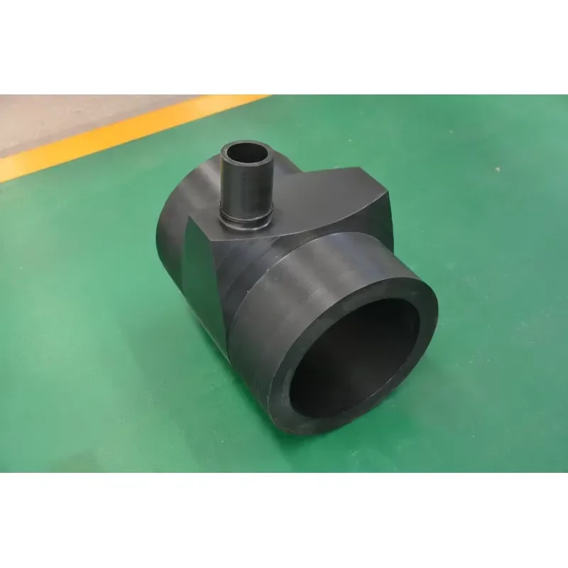 Fabricated PE Fittings Non Standard Custom Polyethylene Fitting Segmented Lateral Tee Welded HDPE Pipe Joint