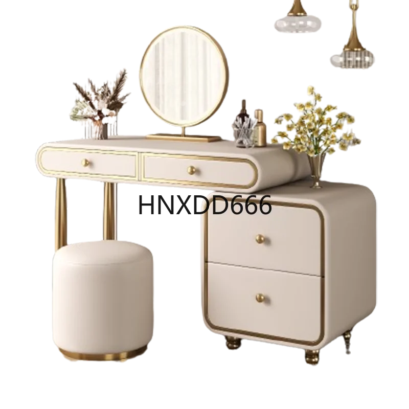

Wood Drawers Dressing Table Luxury Minimal Modern Makeup Dressing Table Living Room Women Tocador Para Dormitorio Furniture