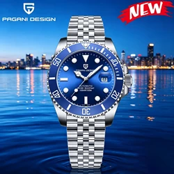 PAGANI Design 40mm Automatic Miyota-8215 Sports Men Mechanical Watch Business Stainless Steel Waterproof Reloj Hombre