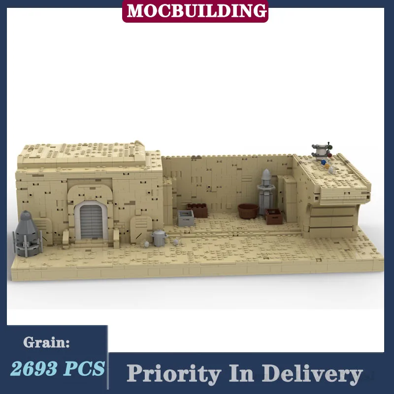 Space Movie Eeisley Moc SWII Revised Model Building Block Assembly Tatooine House Collection Series Toy Gift