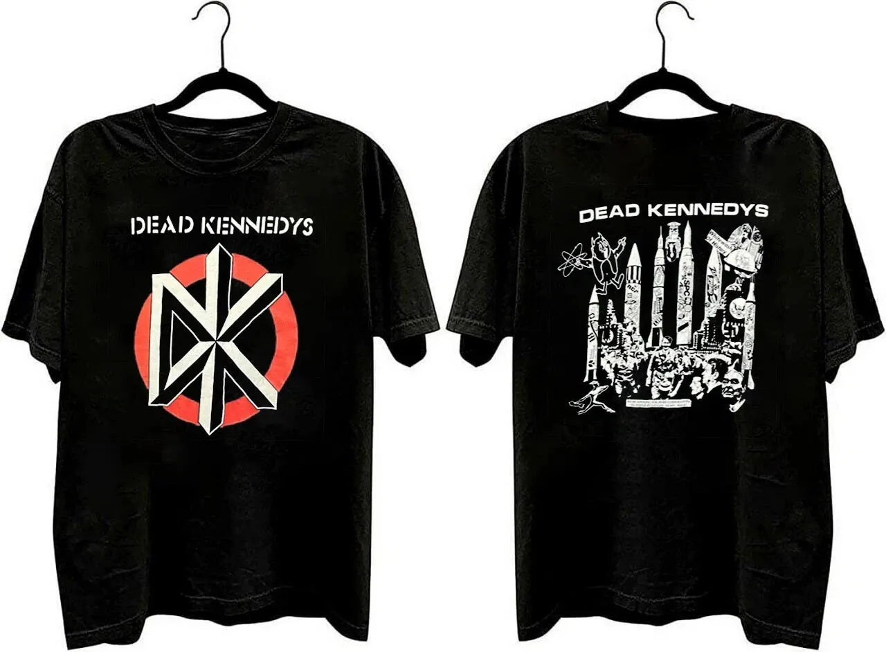 Vtg double sided Dead Kennedys rocn band black short sleeve t-shirt