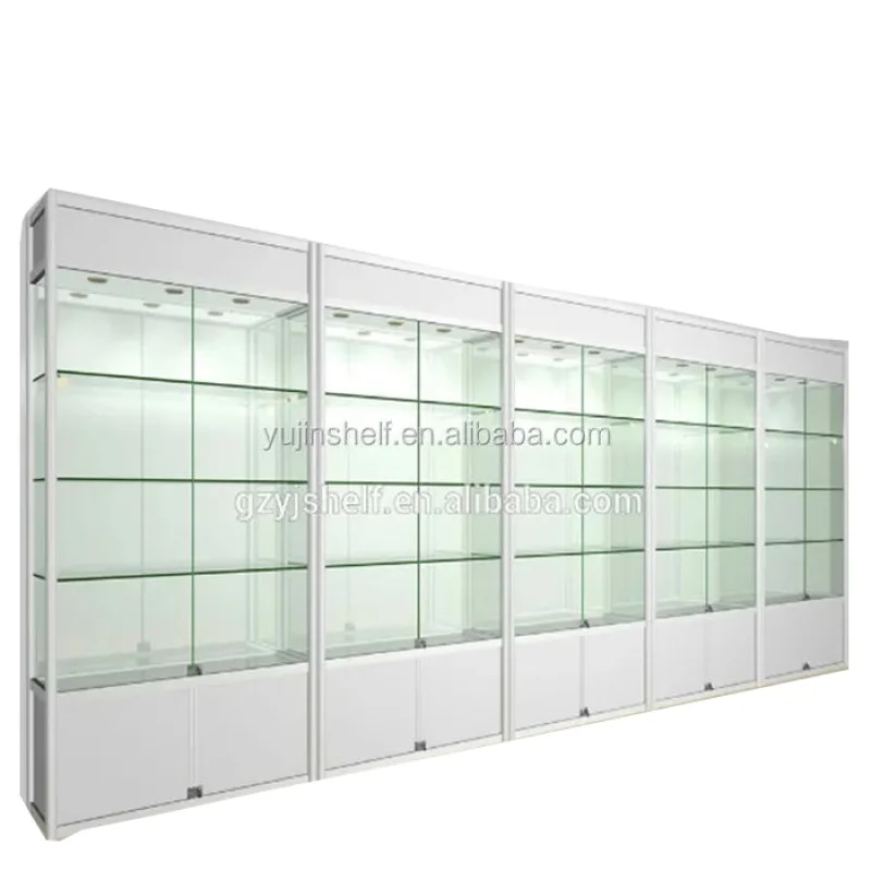 

Custom Jewelry Showcase display glass jewelry display rectangle cabinet with storage