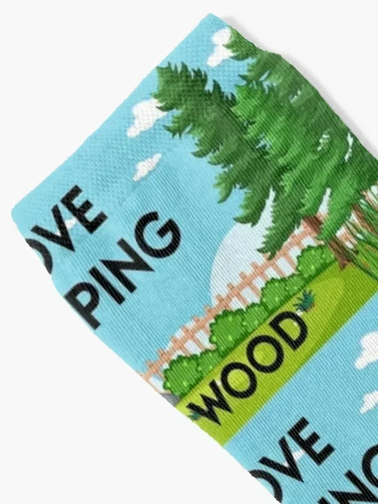 i love pooping in the wood funny saying gift Socks tennis cool sports stockings snow Men's Socks Women's