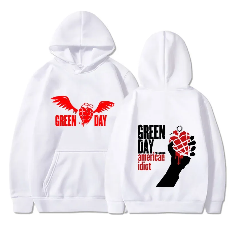 Green Day Saviors Bedruckte Herren Hoodies Neue Hip Hop Lose Streetwear Pullover Langarm Sweatshirts Y2K Kleidung Tops