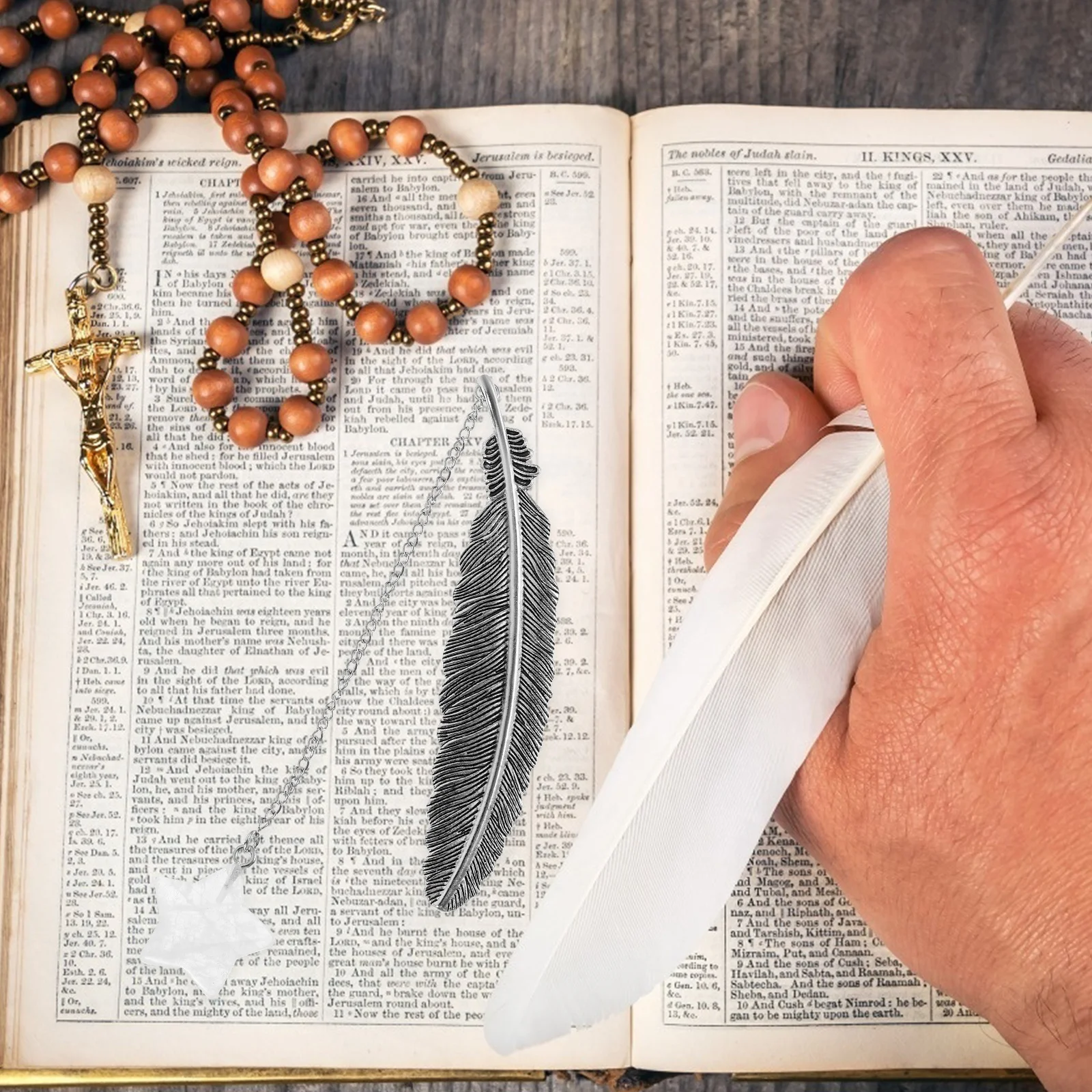 Elegancki kryształowy zakładka do książki w kształcie pióra, lekka zakładka do czytania, dekoracyjny prezent, unikalne zakładki do książek dla kobiet.