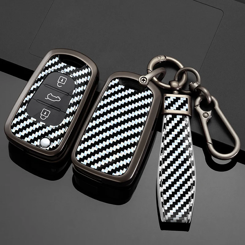 Alloy Car Key Case Cover For Hyundai i20 i30 ix20 ix25 ix35 Elantra Accent KIA Sportage Rio 3 Soul Optima Ceed Pro K5 K2 Pride