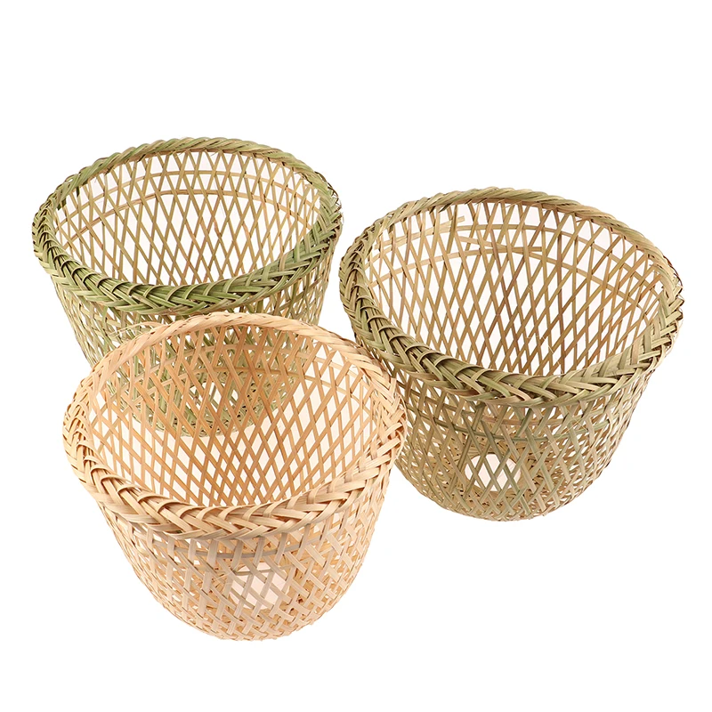 1PCS Lamp Shade Rattan Light Cover Ceiling Pendant Wicker Bamboo Woven Chandelier Shades Bulb Floor Table Cage Lampshades