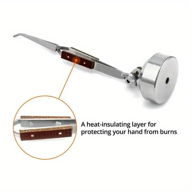 Soldering Tool Third Hand with Tweezer Jewelry Making Repair Hands Free Soldering Tweezers with Base for Holding Bead view 3
