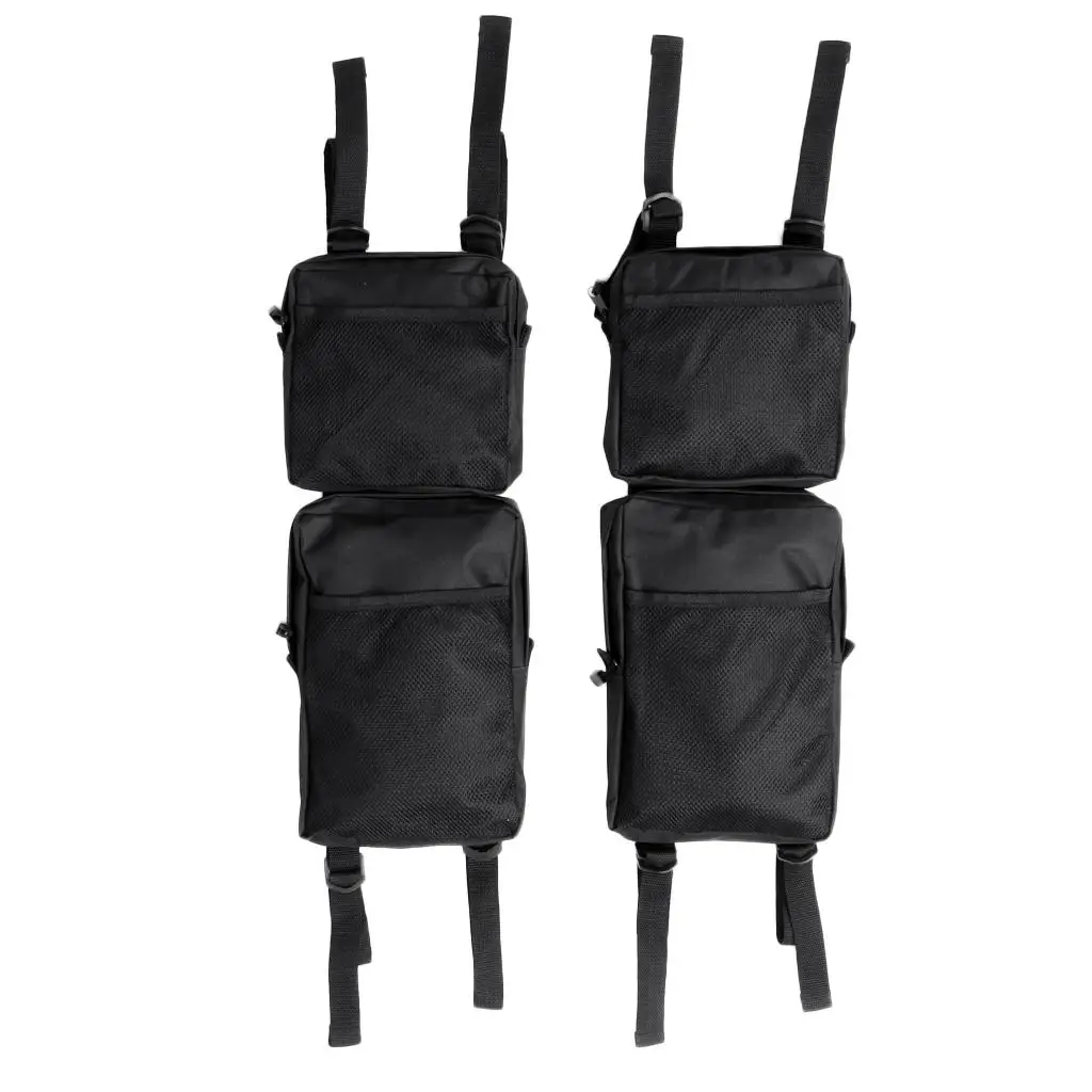 2-Piece Black ATV Bag 4-Wheeler Cargo Storage Hunting Bags