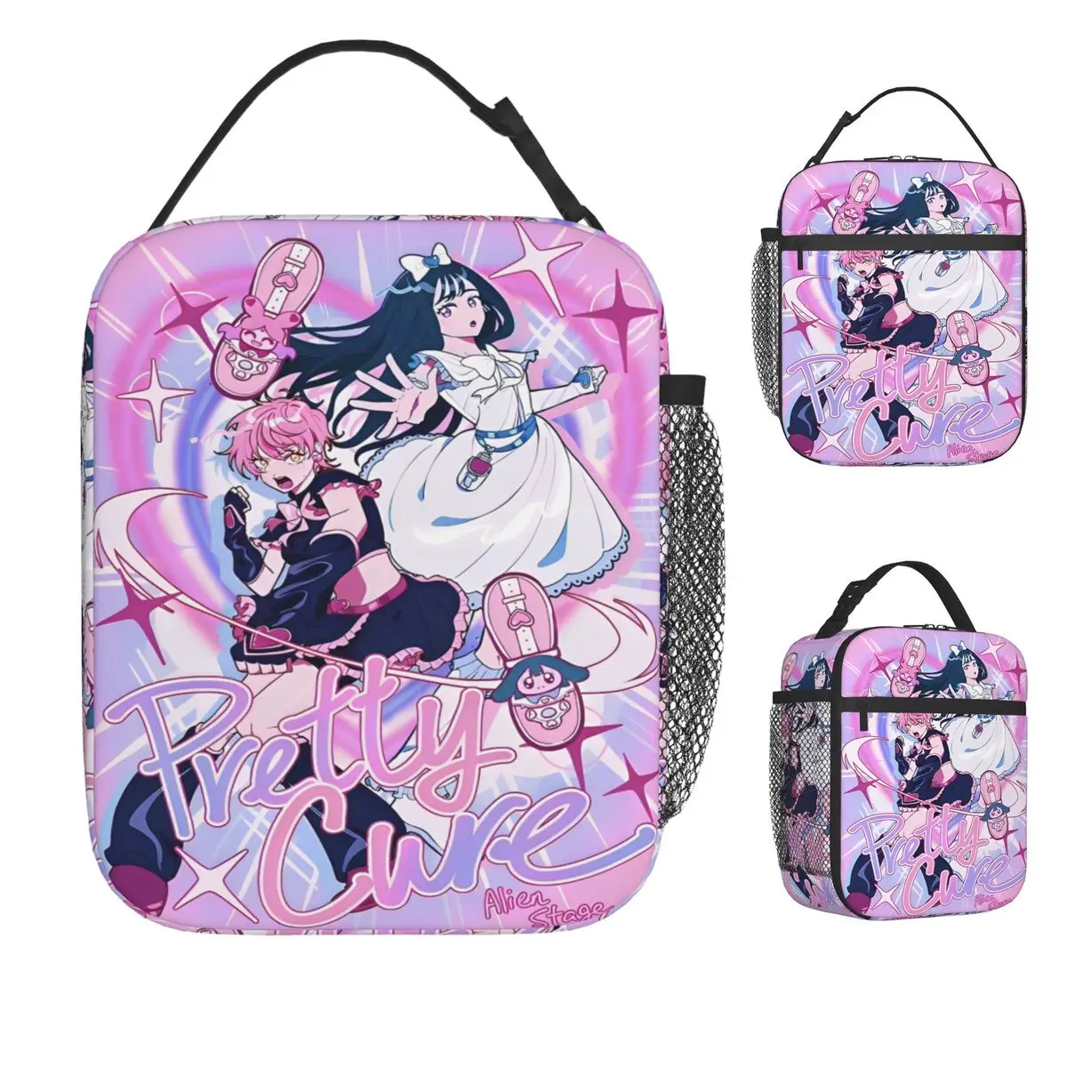 

Anime Alien Stage Character Lunch Bag For Adult Lunch Box Cute Travel Cooler Bag Portable Waterproof Tote Food Bags