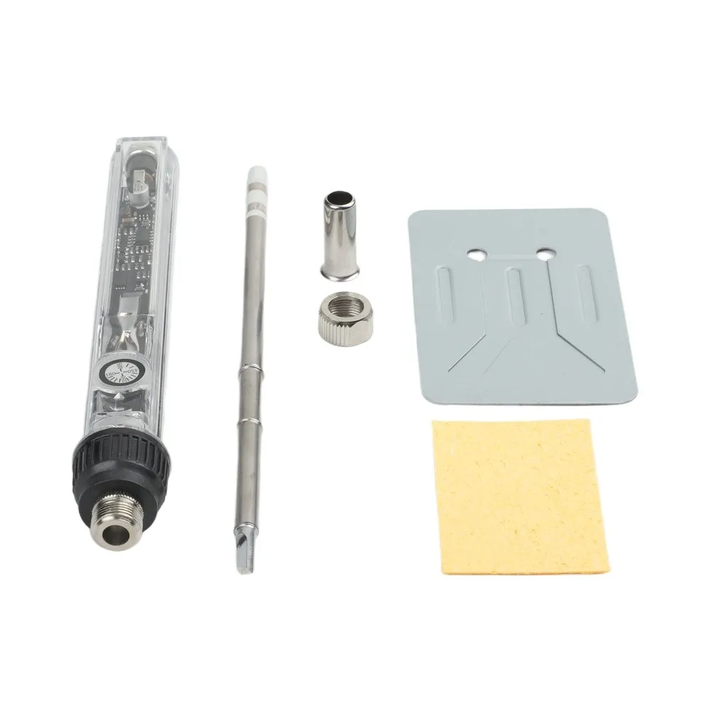 T12 Soldering Iron 72W Featuring Adjustable Temperature Range Compatible with T12 K Tips and Designed for Portable Workspace Use
