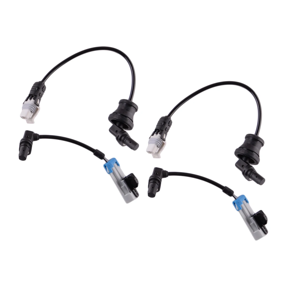 

96626078 96626080 4pcs Car Front Rear Left Right ABS Wheel Speed Sensor Fit for Holden Captiva 2007-2014 2015 2016 2017 Black