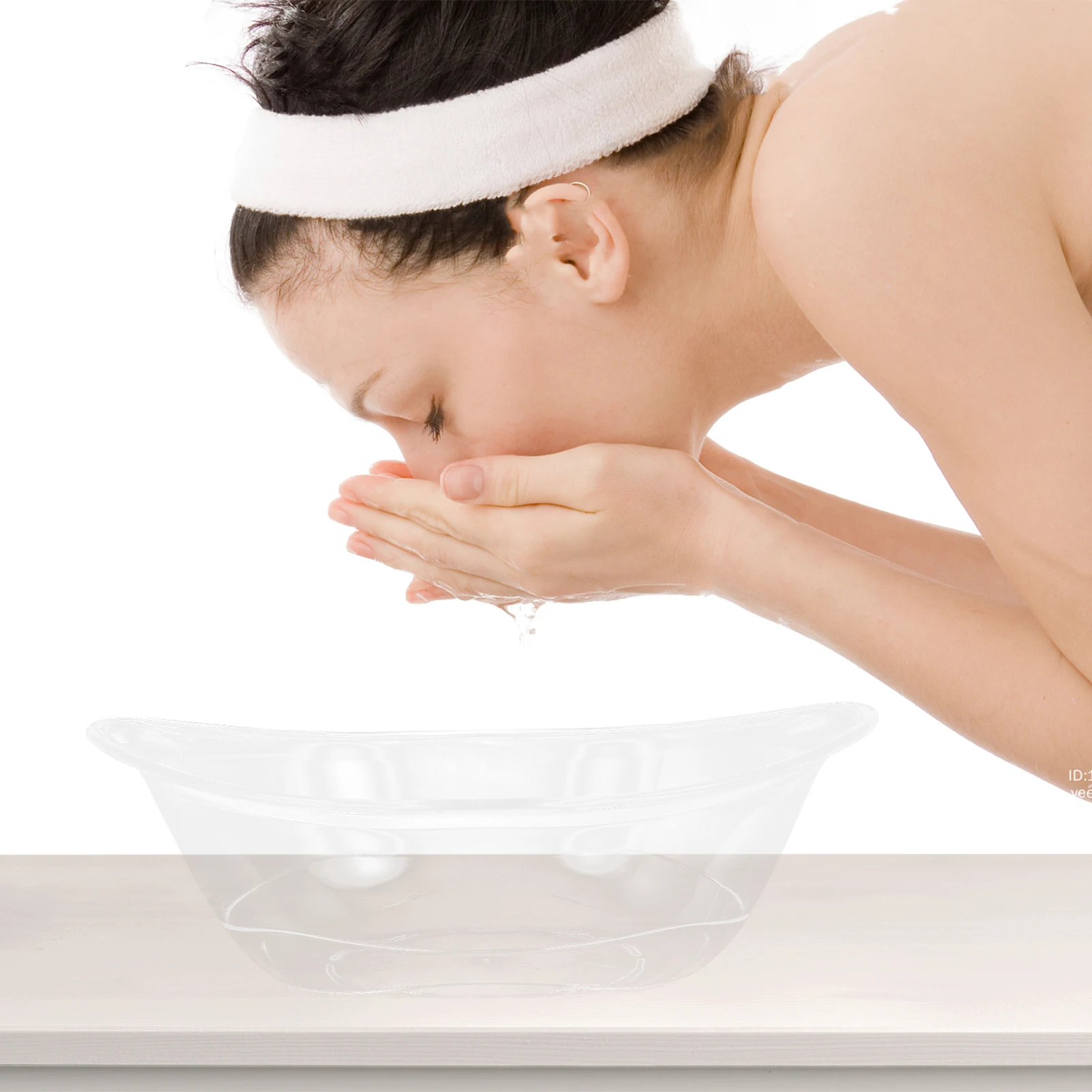 

Plastic Wash Basin Cleansing Sink Bowl for Face Feet Hand Baby Bath Kitchen Dish Laundry Soaking Tool