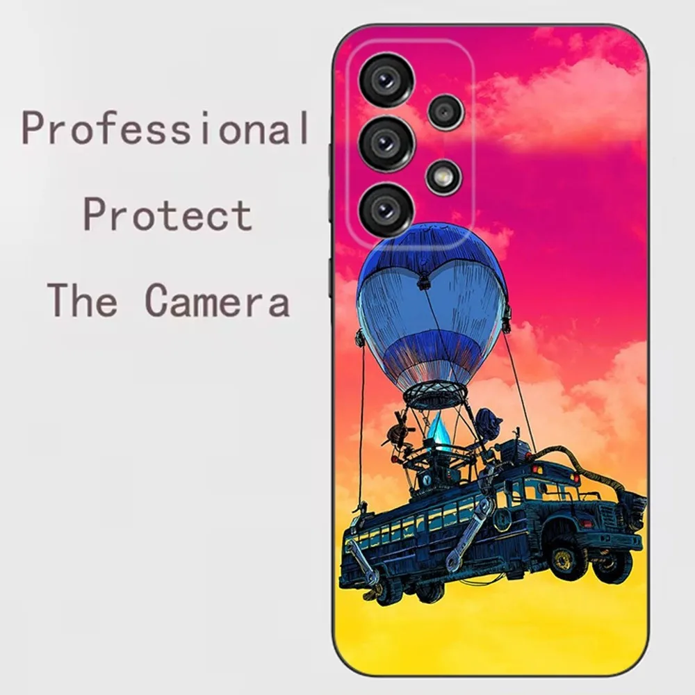 حافظة هاتف F-Fortnite رائعة لهاتف سامسونج جالاكسي A91,A80,A73,A72,A71,A53A52,A32,A31A22,A21s,A20, غطاء أسود #3