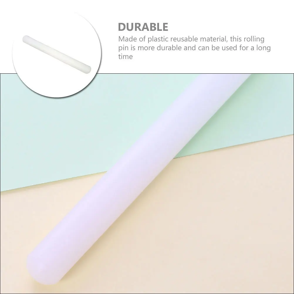 

Plastic Dough Rolling Pin Smooth Surface Ergonomic Handle Baking Roller Kitchen Tool for Pizza Pasta Cookies Baking Supplies