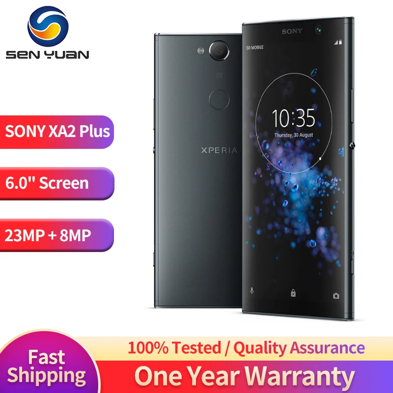 

Sony Xperia XA2 Plus H3413 H4493 single/Dual sim 4G LTE 6.0" Snapdragon 630 Octa Core NFC Origina xa2 plus phone