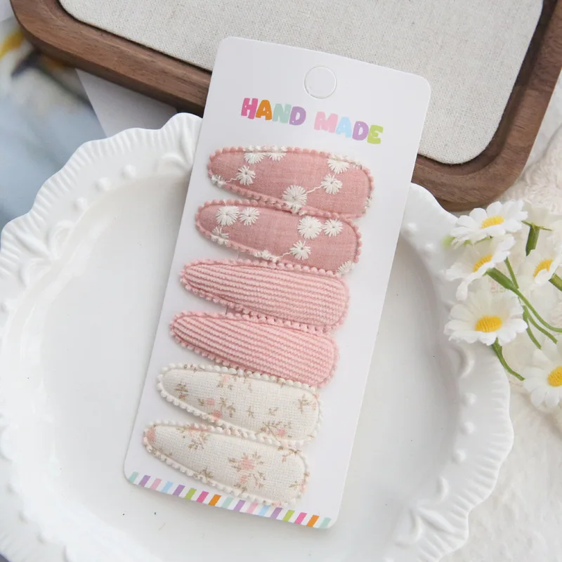 Handmade Snap Clips for Baby Hair Accessories, Children's  Cute Head Wear, Lovely trendy Hair Pins, Bows for Girls, 6 per Set view 4