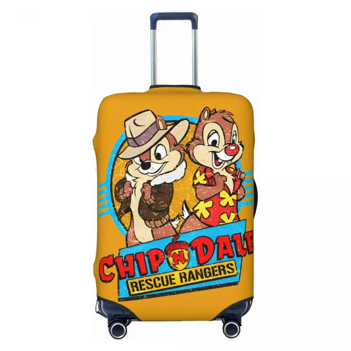 Chip And Dale Rescue Rangers Suitcase Cover Flight Cruise Trip Useful Luggage Accesories Protector