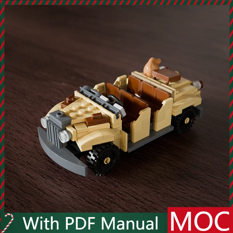 

206 PCS Moc Vintage Off-Road Vehicle Model Building Blocks Technique Creative Assembly Brick Toys Kids Educational Birthday Gift