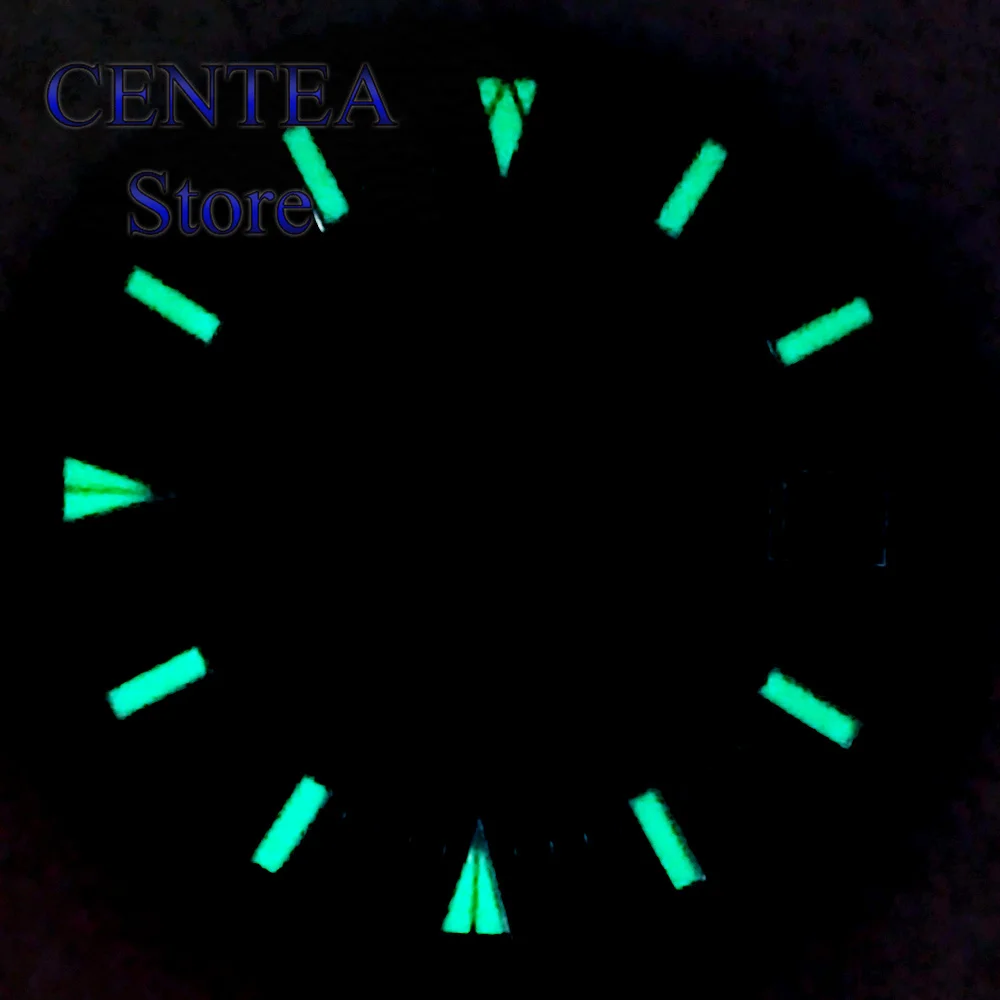 RICHUS 29mm Blue Watch Dial Green Luminous fit NH35 Movement fit 3 O'clock Crown 3.8 O'clock Crown